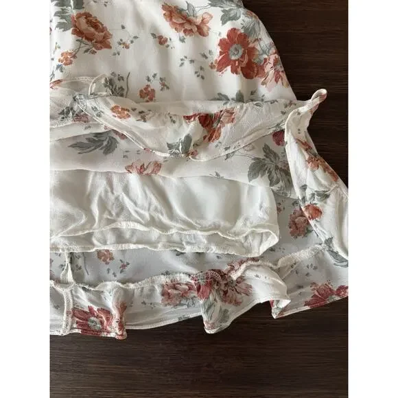 Reformation Dainty Dress XS Georgette Romantic Corset Floral - Picture 11 of 12